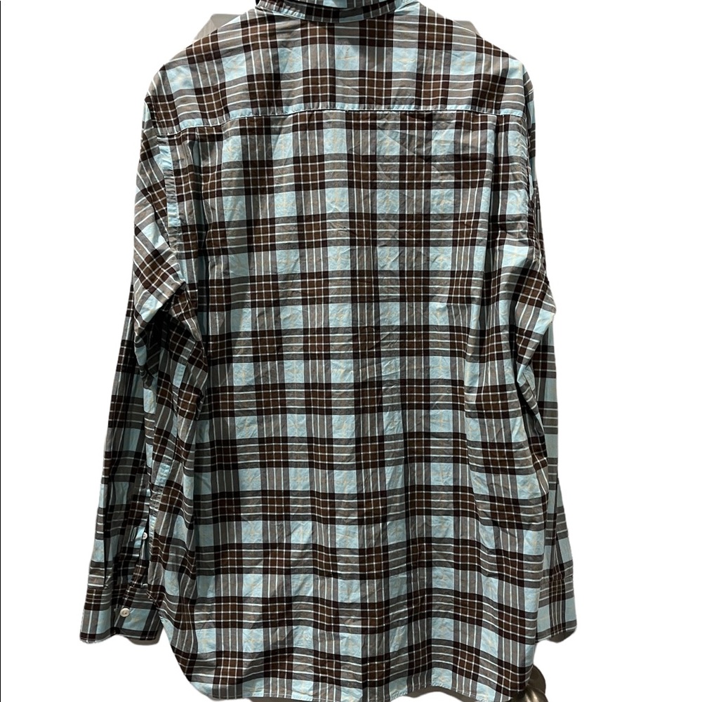 Billy Reid Men Plaid Long Sleeve Button Down‎ Shirt Size Large - Picture 2 of 9